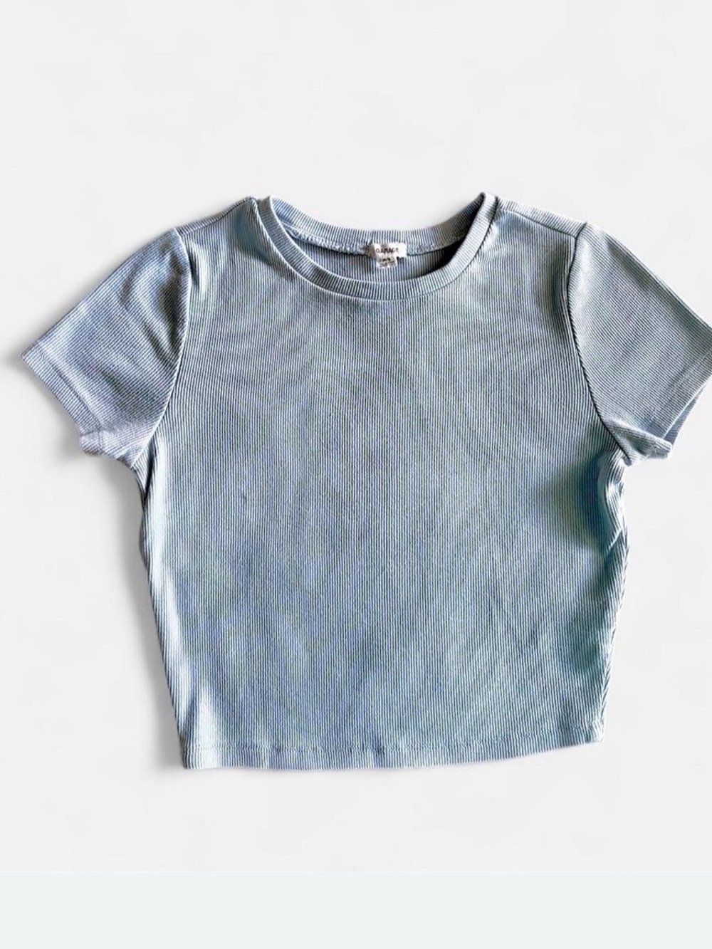 Garage Crop Ribbed Short Sleeve Tee - Women P/S